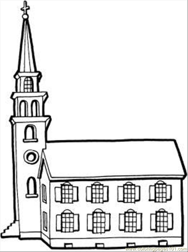 building a church Colouring Pages