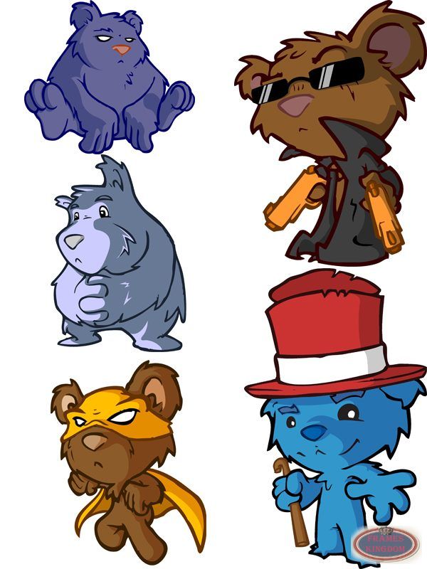 Cartoon Bears (selection vector)