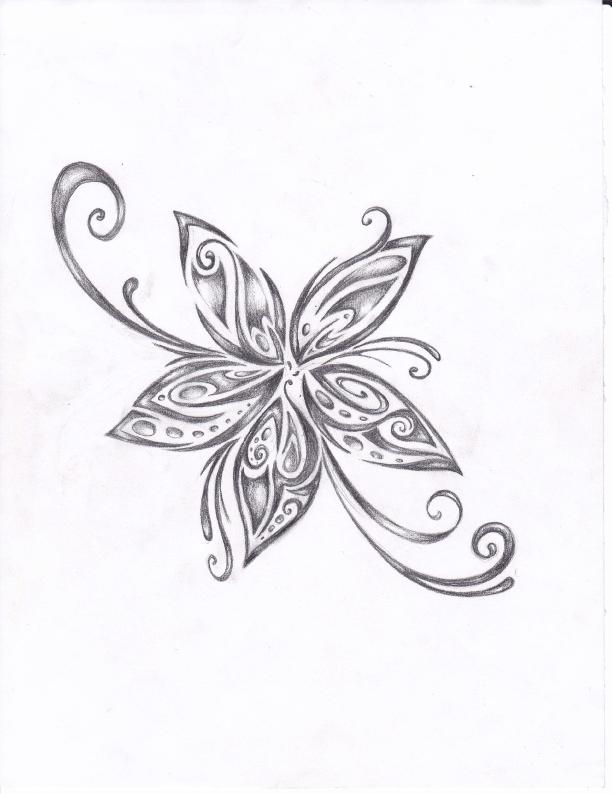 flower tattoo clip art - photo #6