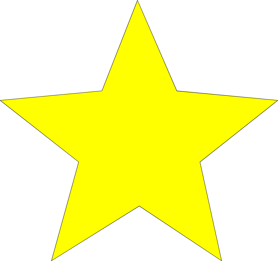 Stars | Free Stock Photo | Illustration of a yellow star | # 7945