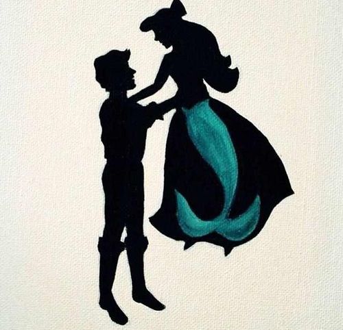 the little mermaid silhouette | Things I Love | Clipart library