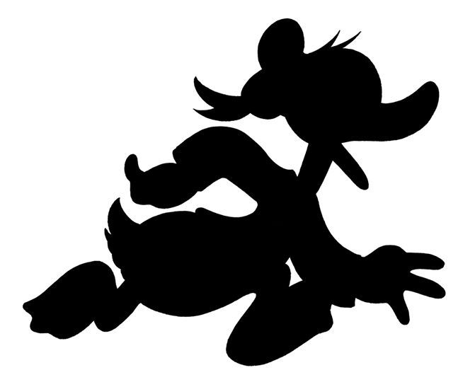 Donald Duck silhouette by Carl Barks | .Comics: Disney, Carl Barks 