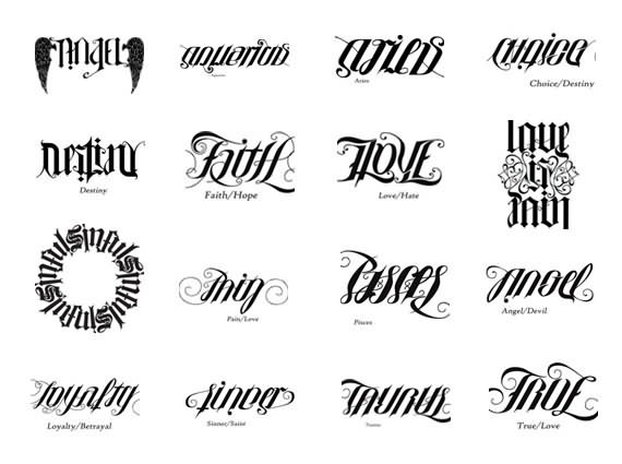 ambigram tattoo - Clip Art Library