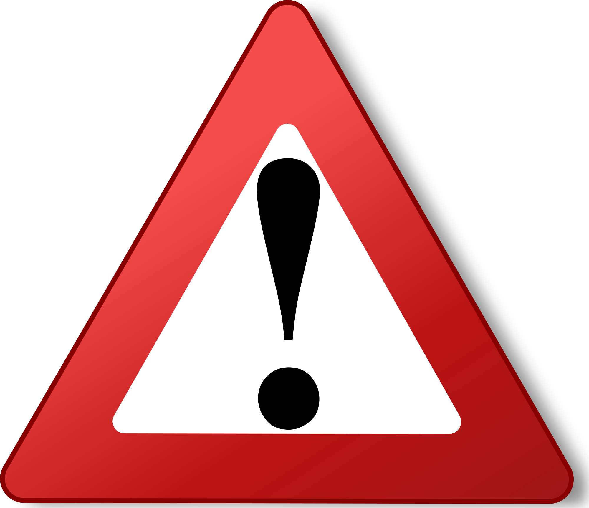 Warning Sign Template - Clipart library