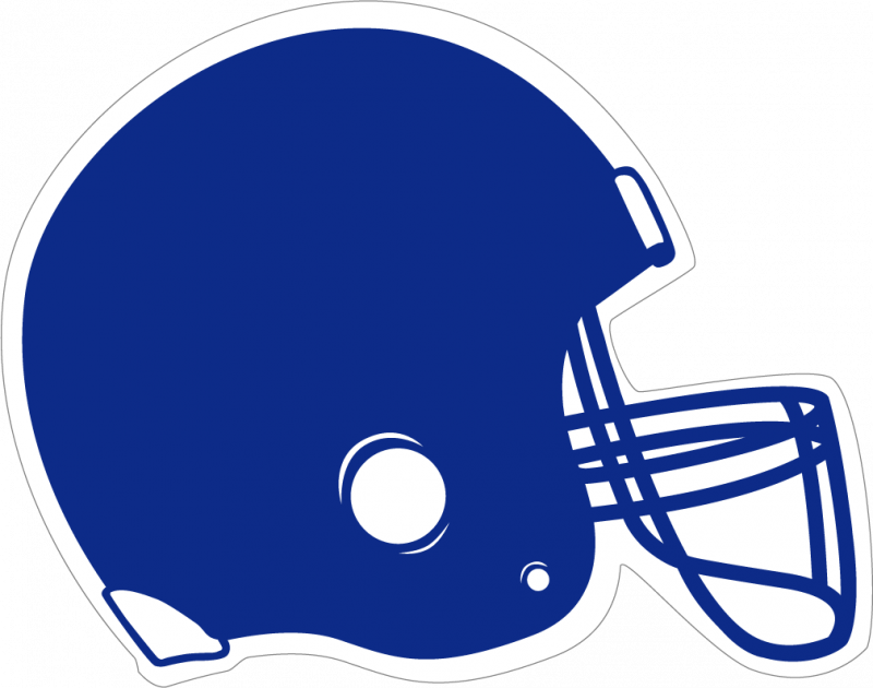 Blue Football Helmet Clipart