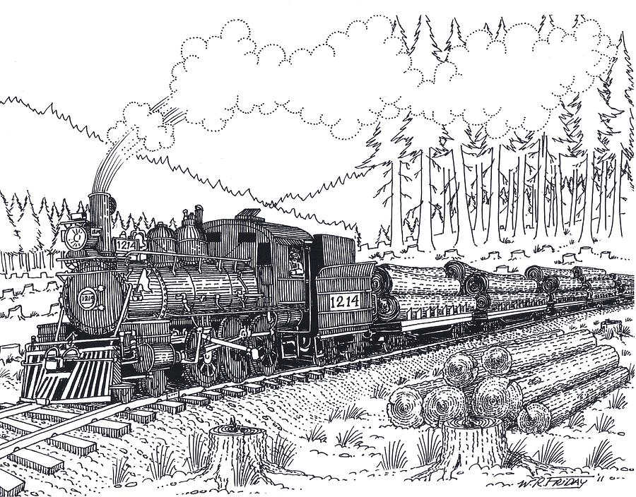 Log Train by Bill Friday