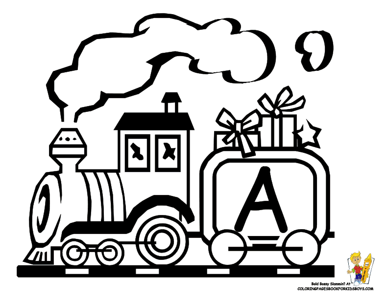 Christmas Alphabet | Toy Train | Free | Christmas Letters 