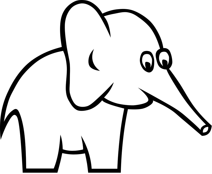 Certain Elephant Clipart, vector clip art online, royalty free 
