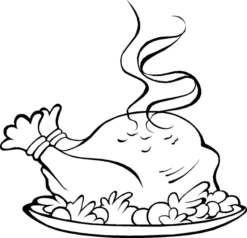thanksgiving dinner Colouring Pages (page 3)