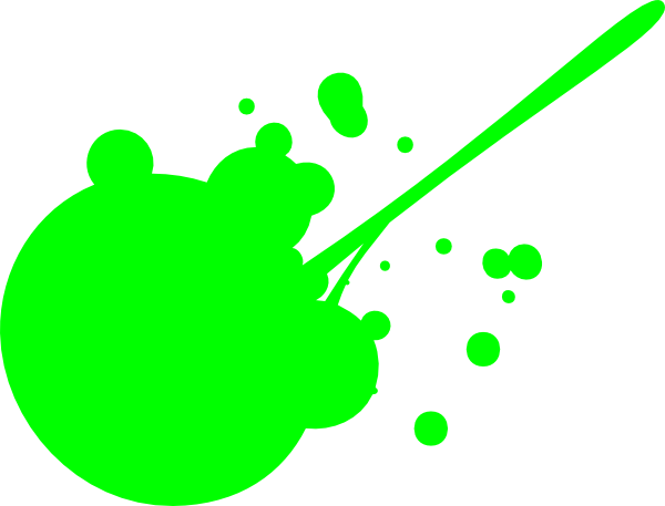 Green Paint Splatter clip art - vector clip art online, royalty 