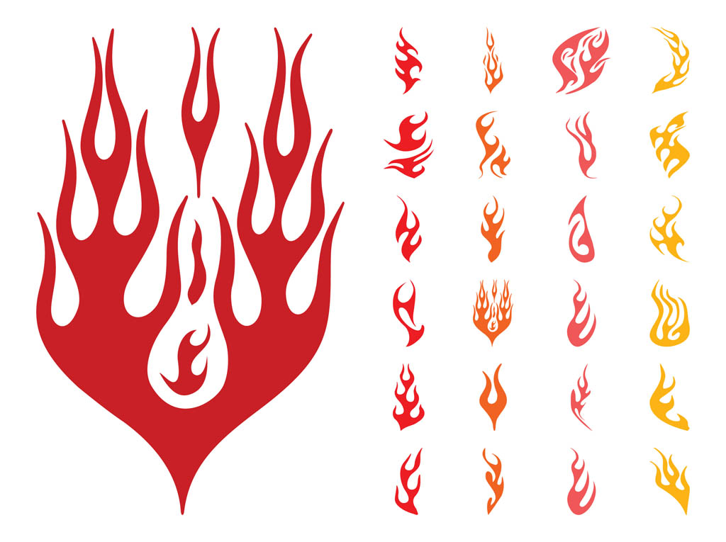 Flames Silhouettes