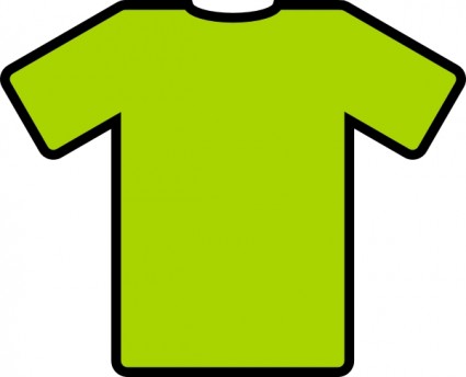 green t shirt outline