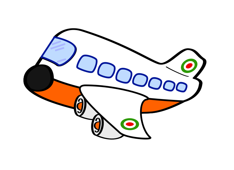 Free Cartoon Airplane Clip Art