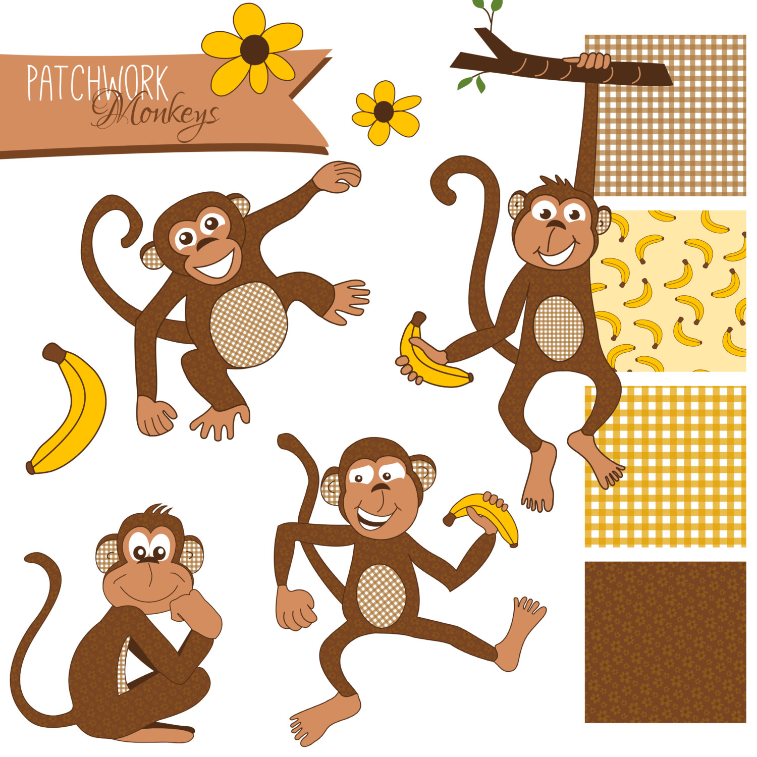 Popular items for cute monkeys 