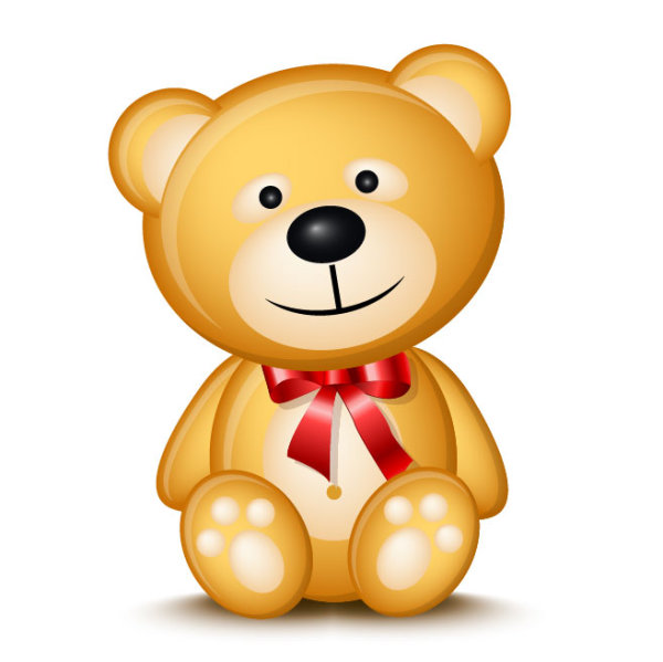 Cute Cartoon Teddy bear vector 01 | Animal vectors