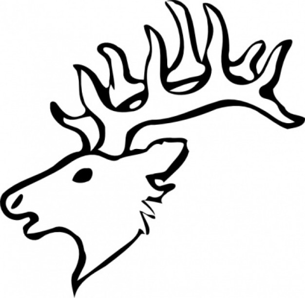 Deer Head clip art | Baixar vetores gr�tis