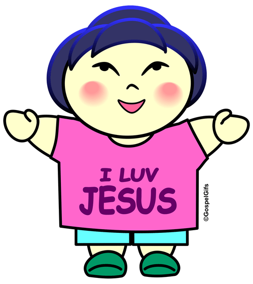 Free Christian Clip Art: Kids for Jesus Color Pictures: Yuko