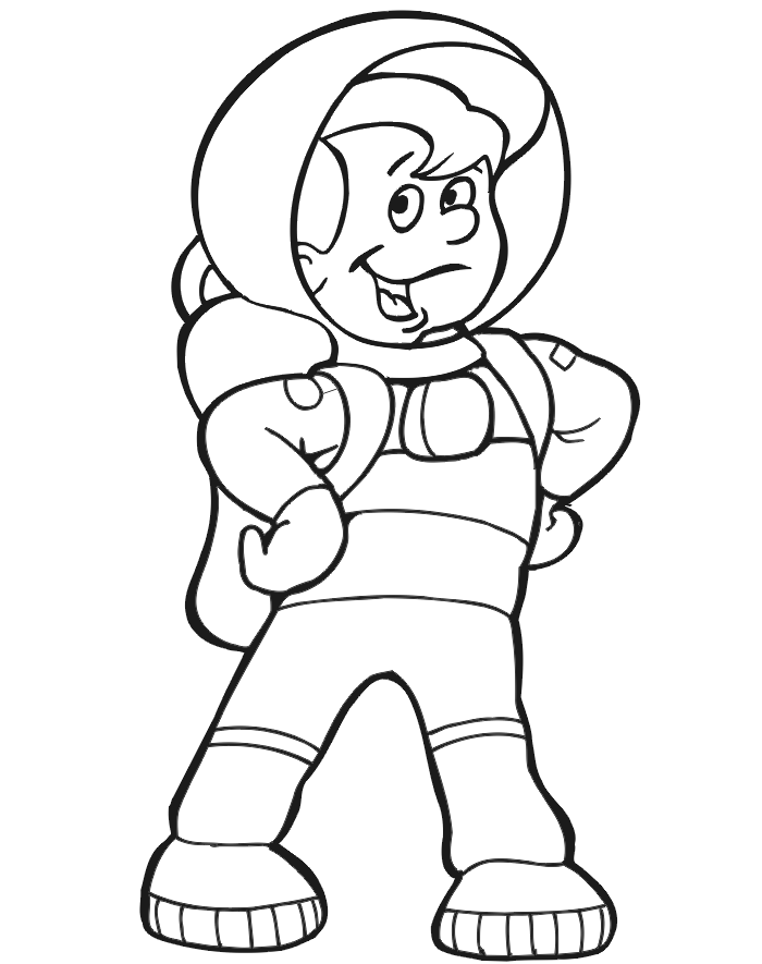 Astronaut Coloring Pages Free | Coloring - Part 2