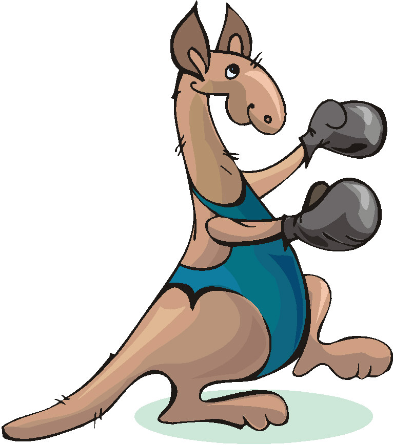 free animated kangaroo clipart - photo #49