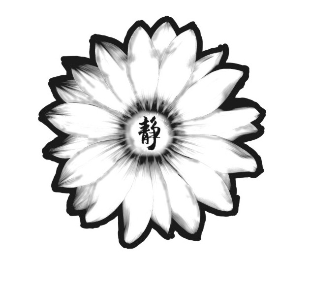 Flower Art Tattoo Design - Clipart library