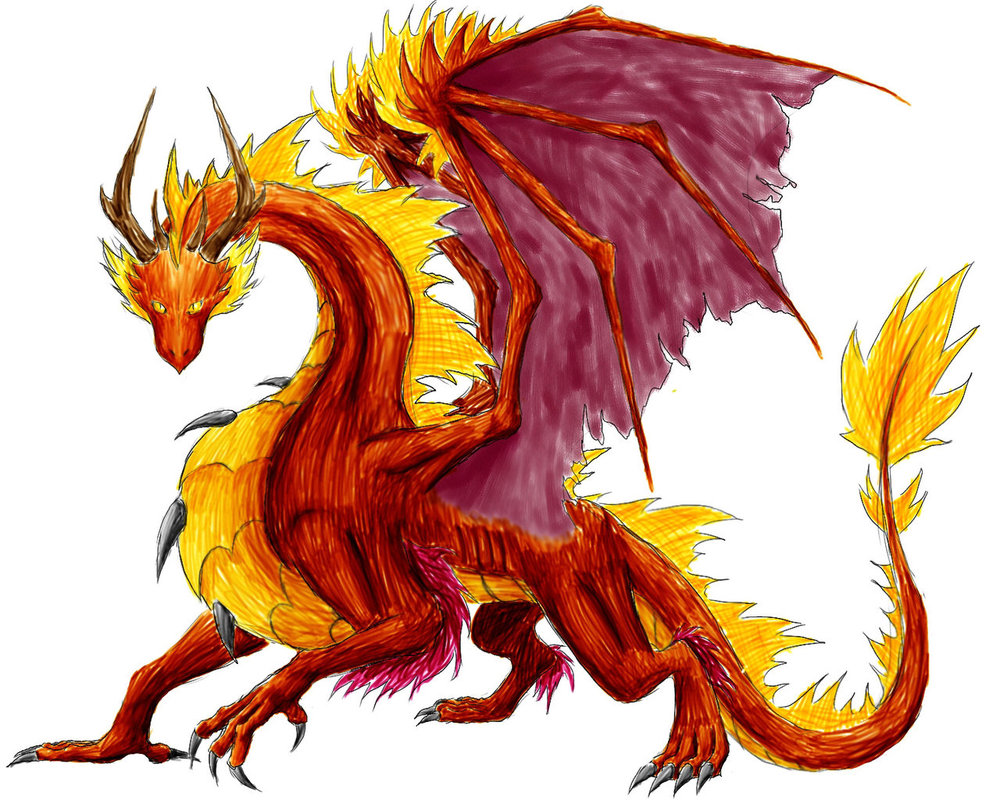 Fire Dragon by Niicchan on Clipart library