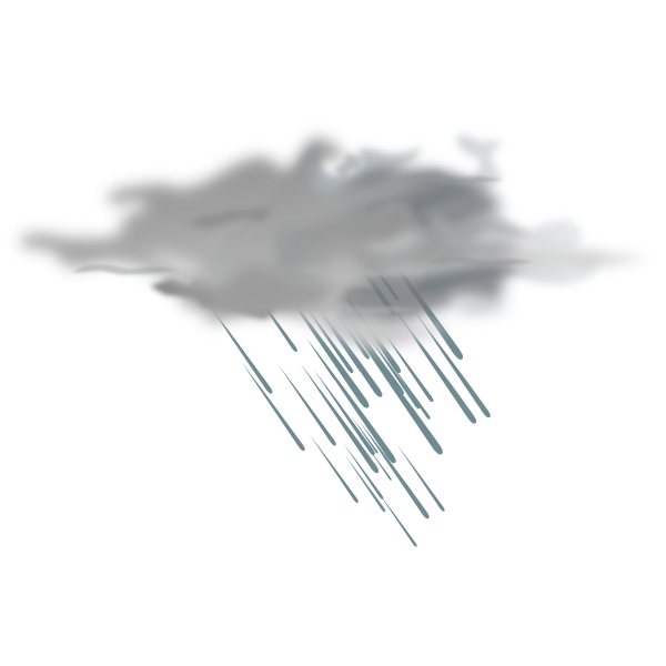 Heavy Rain Weather Icon clip art - vector clip art online, royalty 