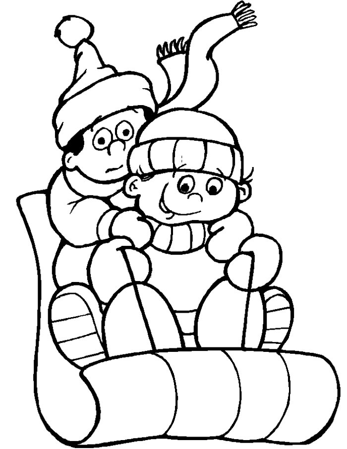 winter clip art to color - photo #16