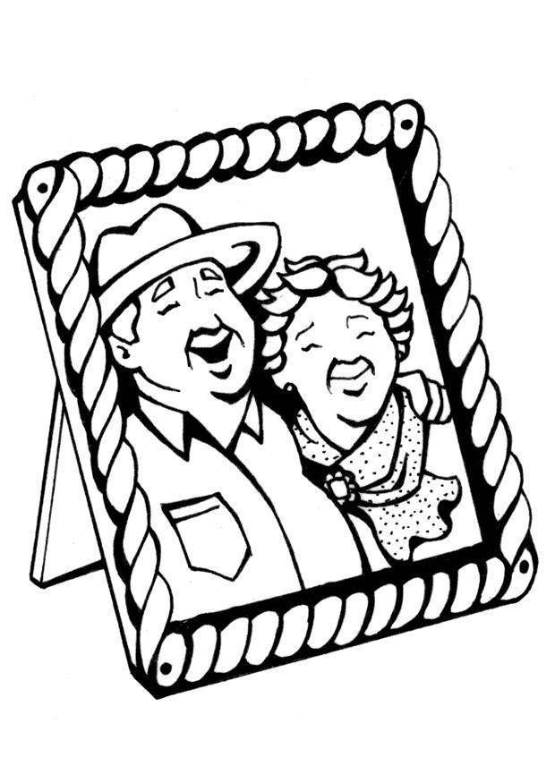 Coloring page Grandparents - img 7091.