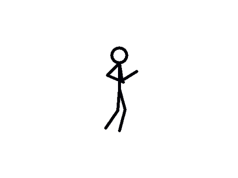 Pivot stick figure running in place on Scratch - Clipart library 