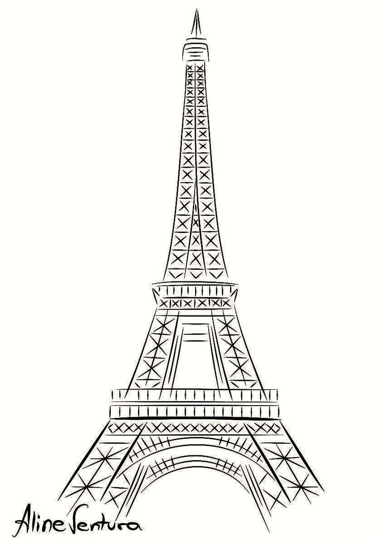 Tour Eiffel Disegni Colorare Imagixs | Fun Lipstick