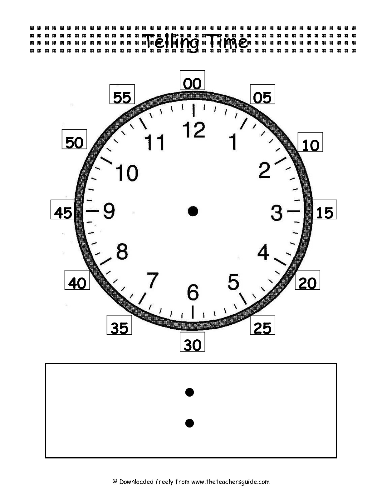 Blank Analog Clock A Versatile Tool For Teaching Time