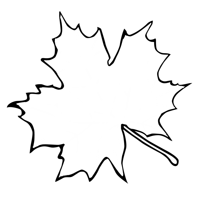 Printable Maple Leaf Outline Customize And Print