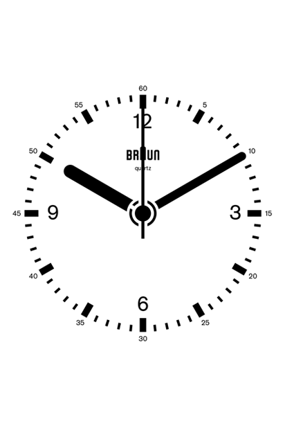 Braun Clock GIF by Dieter Rams, Dietrich Lubs | Daily Icon