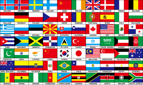 clipart of flags around the world - photo #23