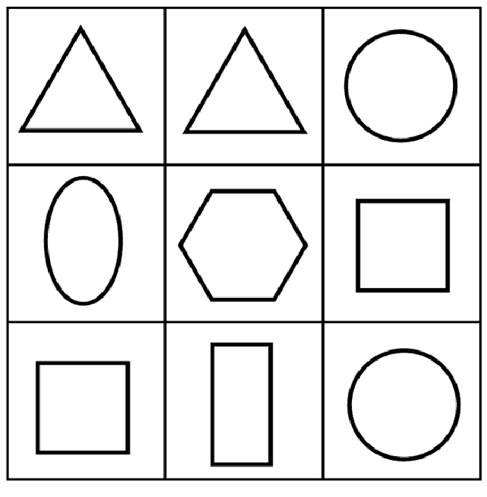 coloring pages of shapes and numbers