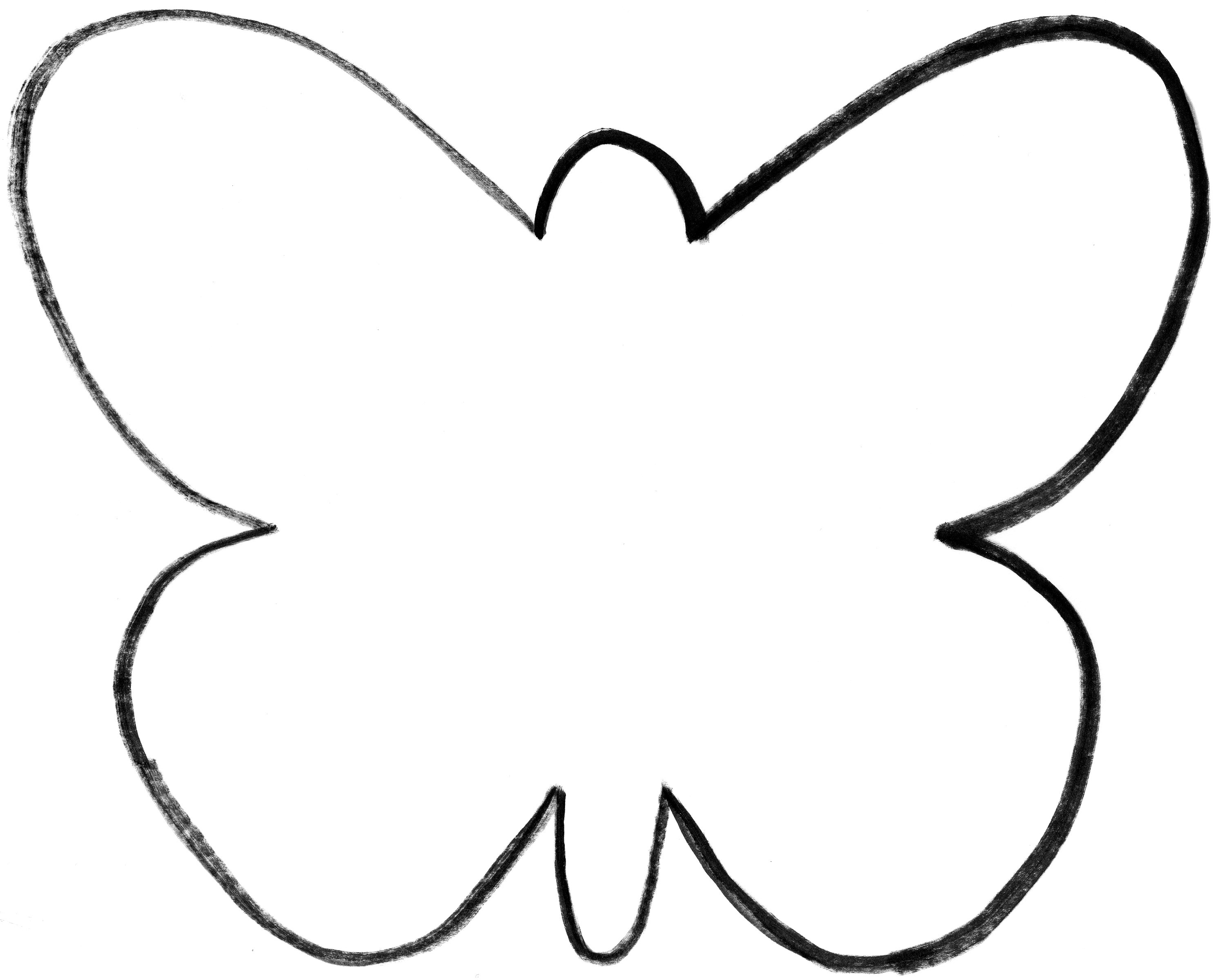 Large Butterfly Template To Print Free