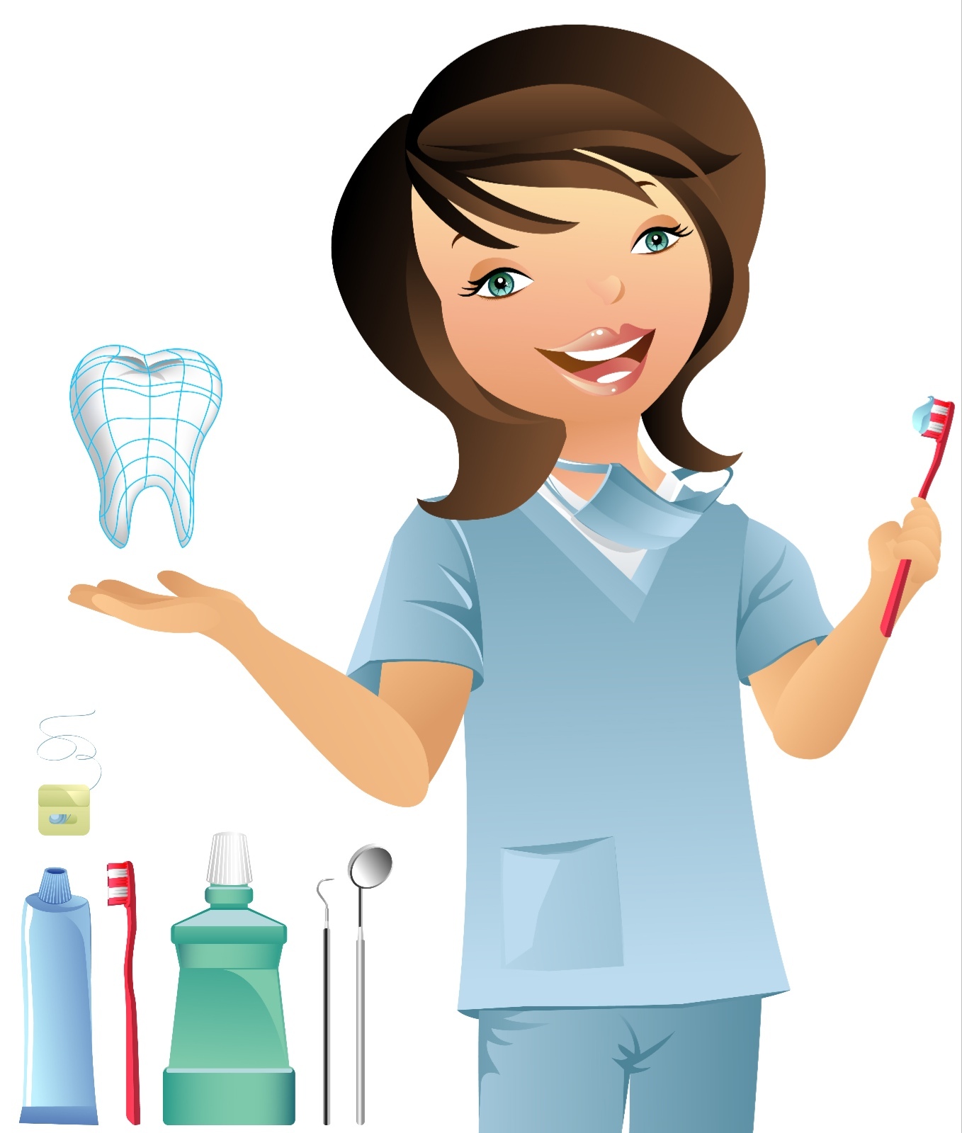 Free Female Dentist Cartoon Pictures |