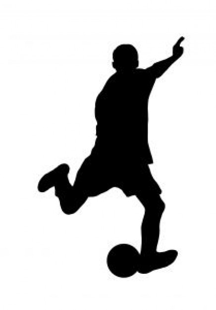 Soccer silhouette vector Photo | Free Download