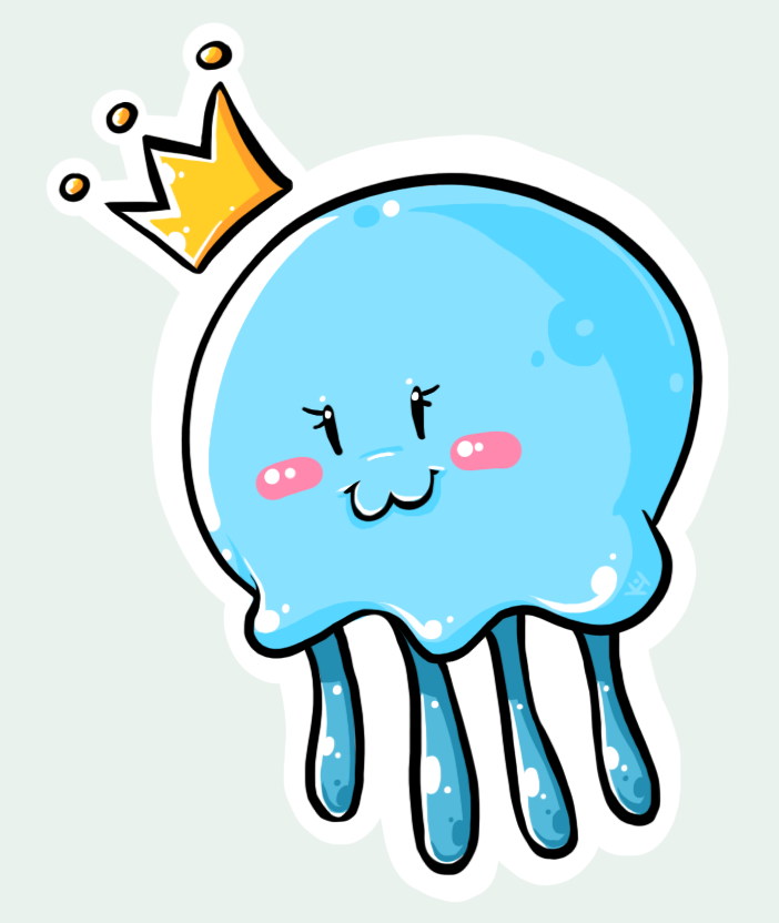 free cartoon jellyfish clipart - photo #26