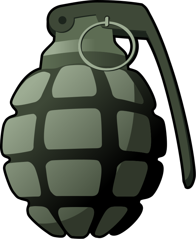 Free to Use  Public Domain Grenade Clip Art