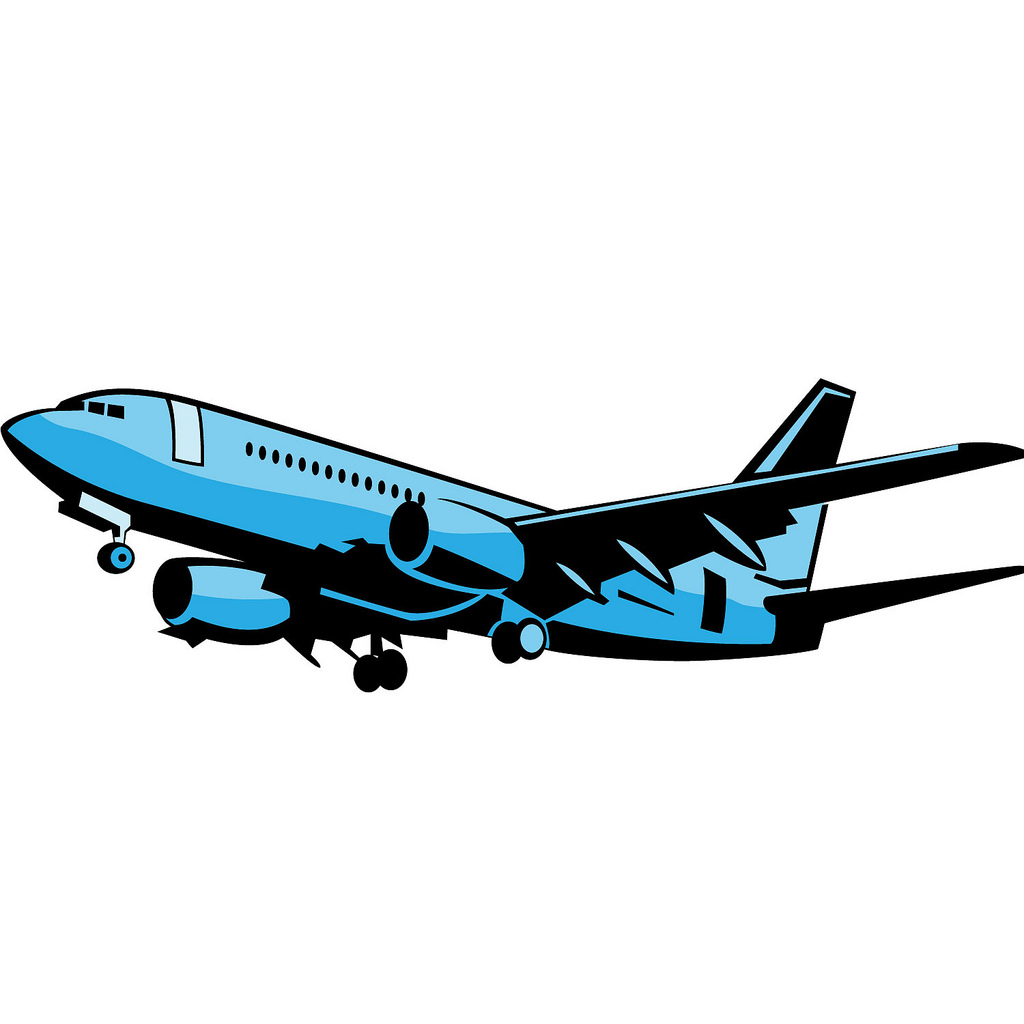 airplane illustration vector free download