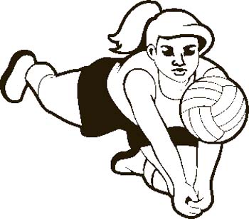Girls Volleyball Clip Art | Clipart library - Free Clipart Images