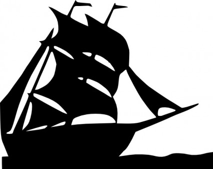 Sailing Boat Silhouette clip art Vector clip art - Free vector for 