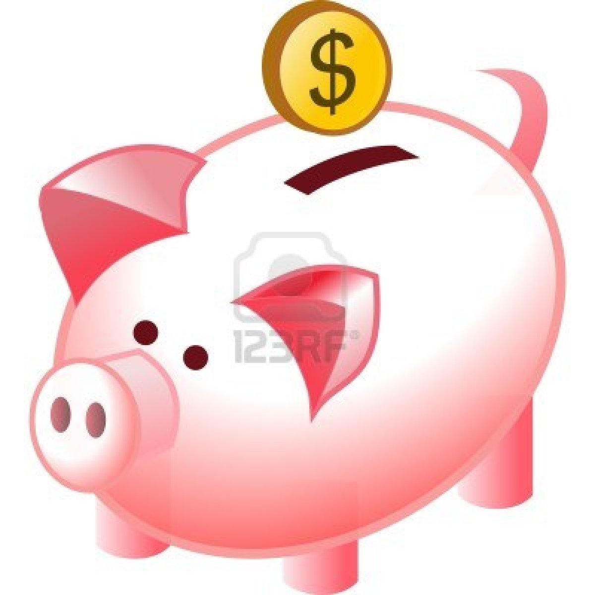 free clip art piggy bank - Clip Art Library
