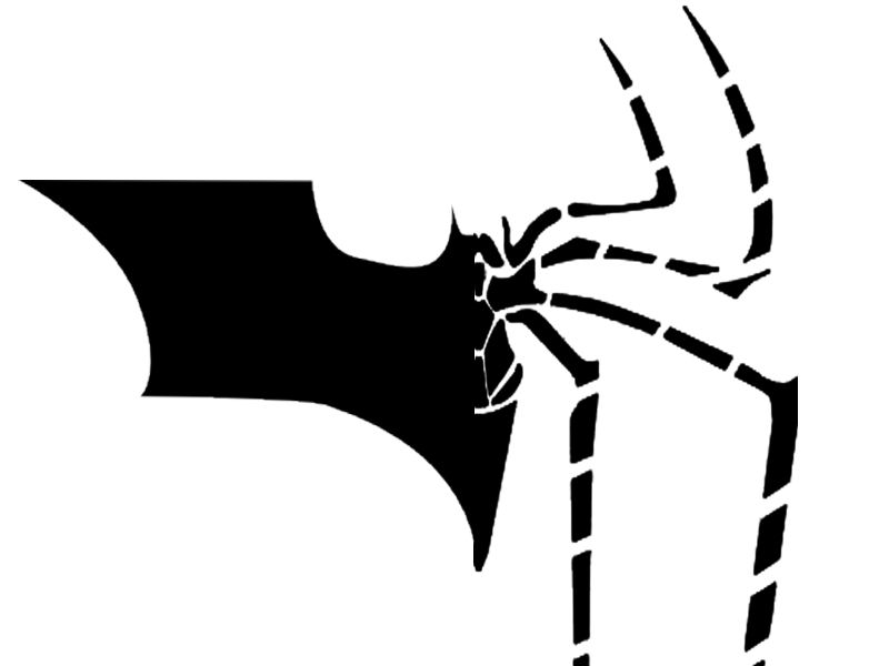 Spider-man batman logo fusion by ShiningKnight23 on Clipart library