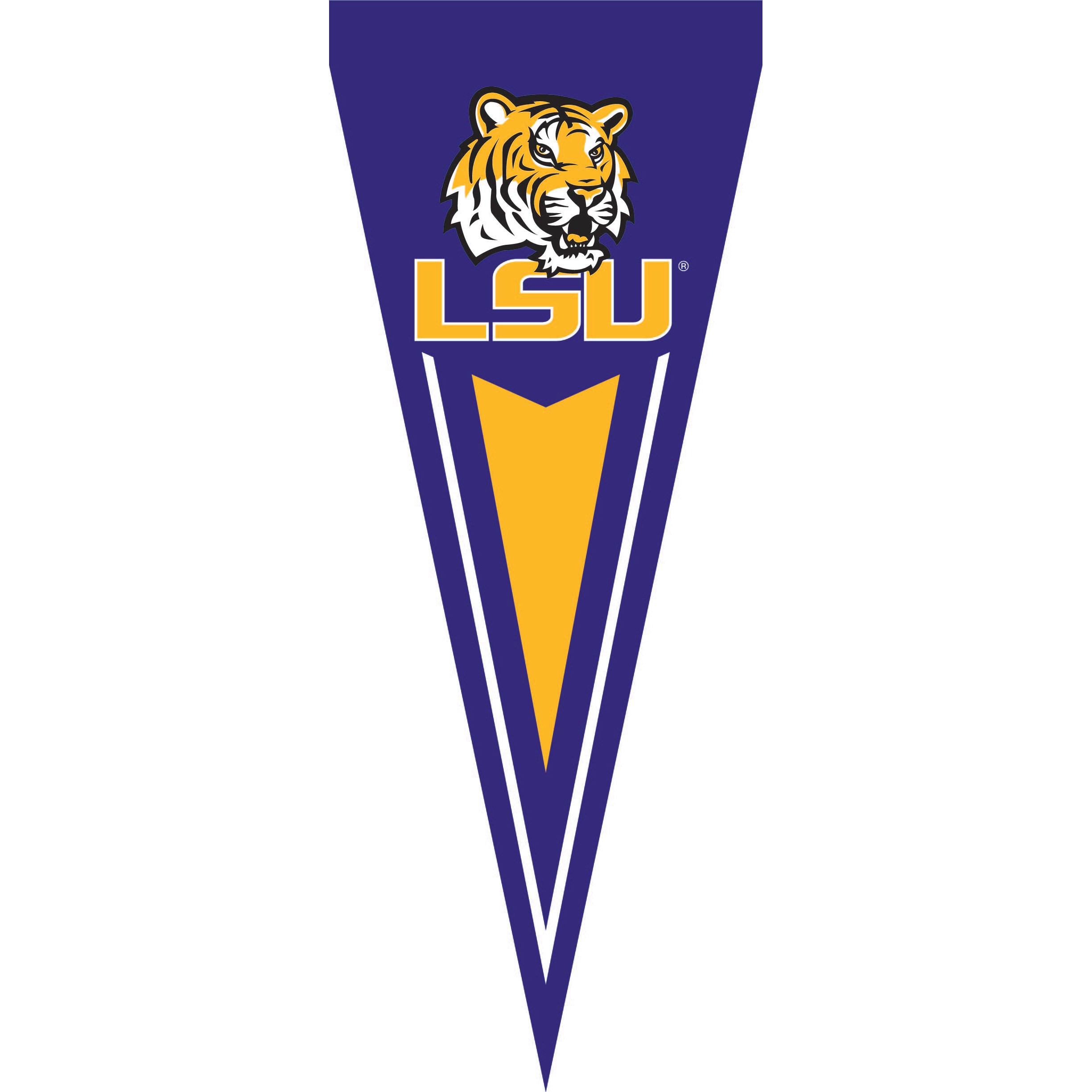 LSU Tigers Yard Pennant - PTLSU - Clipart library - Clipart library