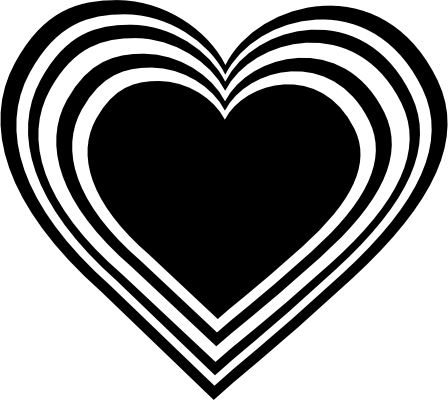 Black And White Love Heart 