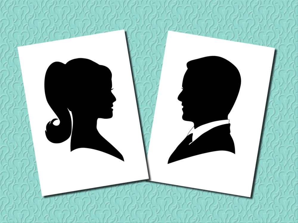 Popular items for wedding silhouette on Etsy