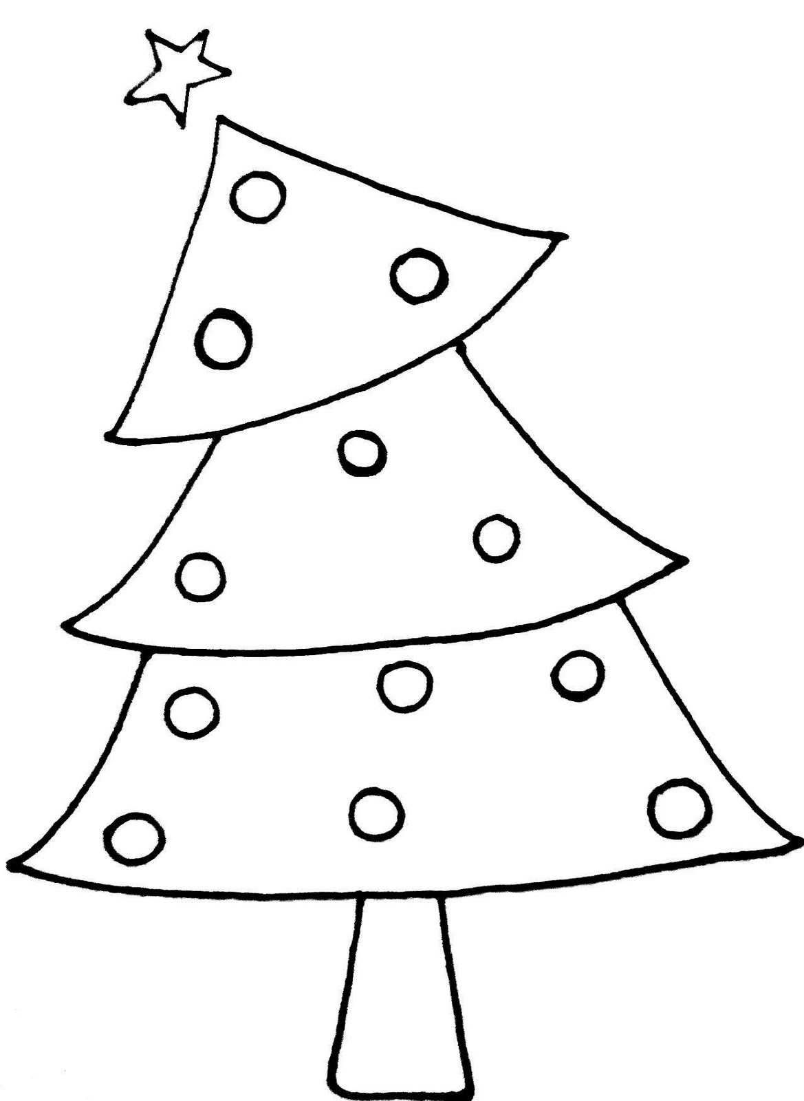 black-and-white-christmas-tree-Clip-art | ?????? ?????