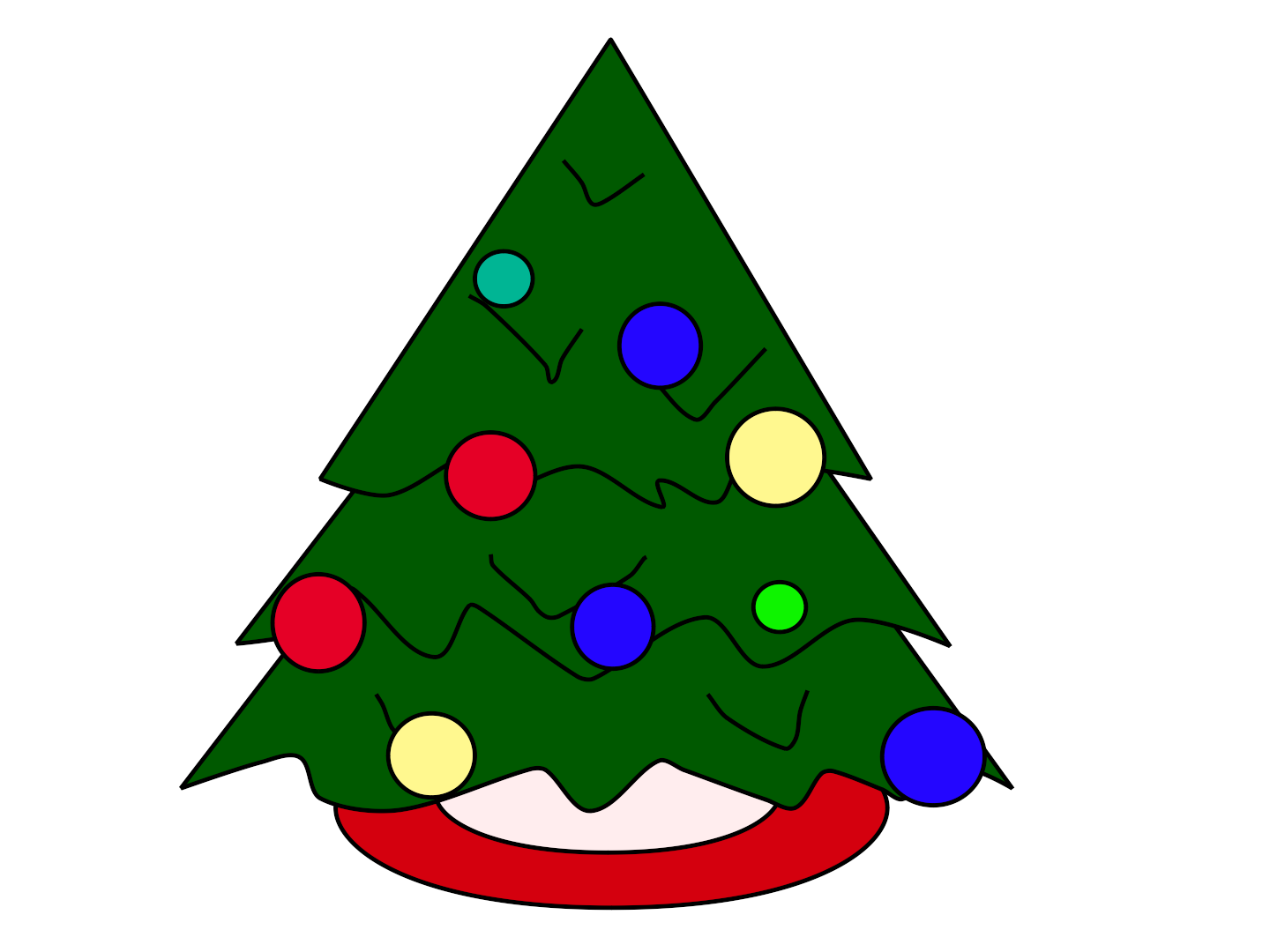 Anime Christmas Tree - Cartoon Trees for Christmas Day